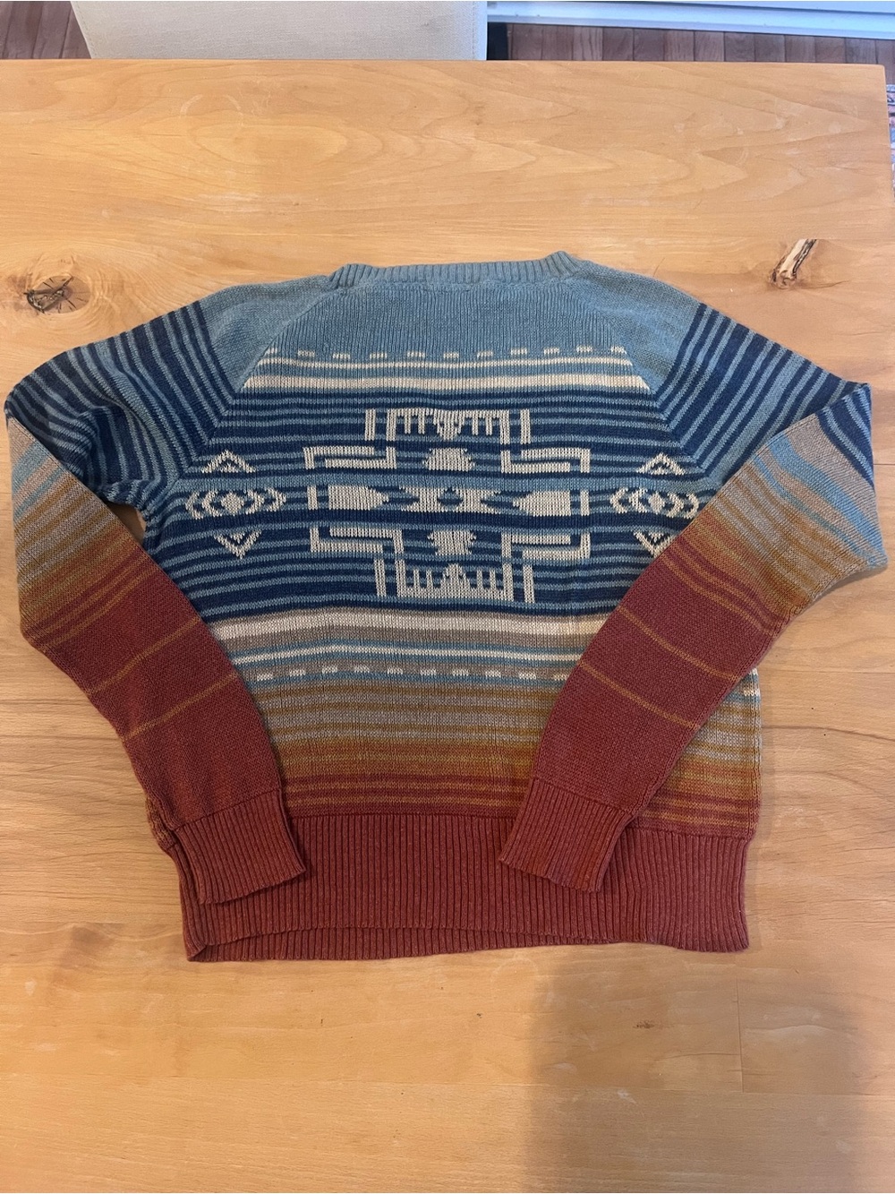 Pendleton Women's Sunset Raglan Cotton Sweater size medium - Picture 6 of 6